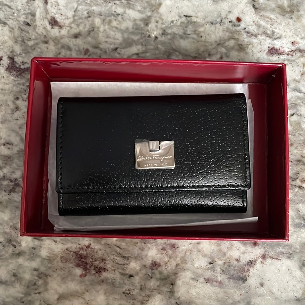 Salvatore Ferragamo Leather Key Case